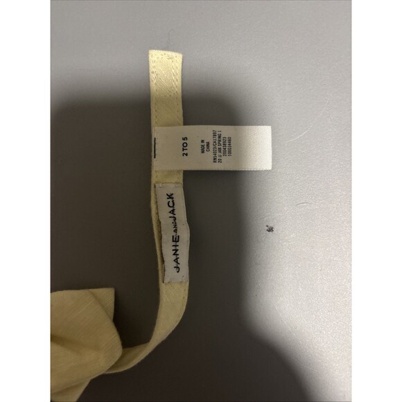 Janie and Jack Very Lite Yellow Or Cream Color  Bow Tie Size 2-5 Closure - Picture 7 of 7